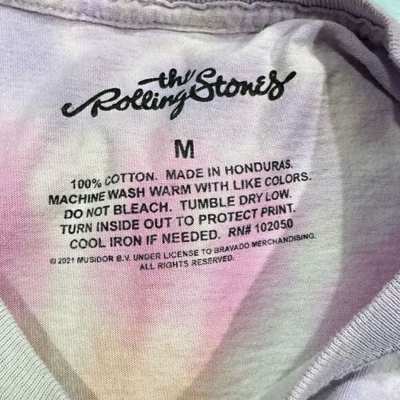 The Rolling Stones Tie Dye Graphic Tee Shirt Women’s Medium - Picture 2 of 3